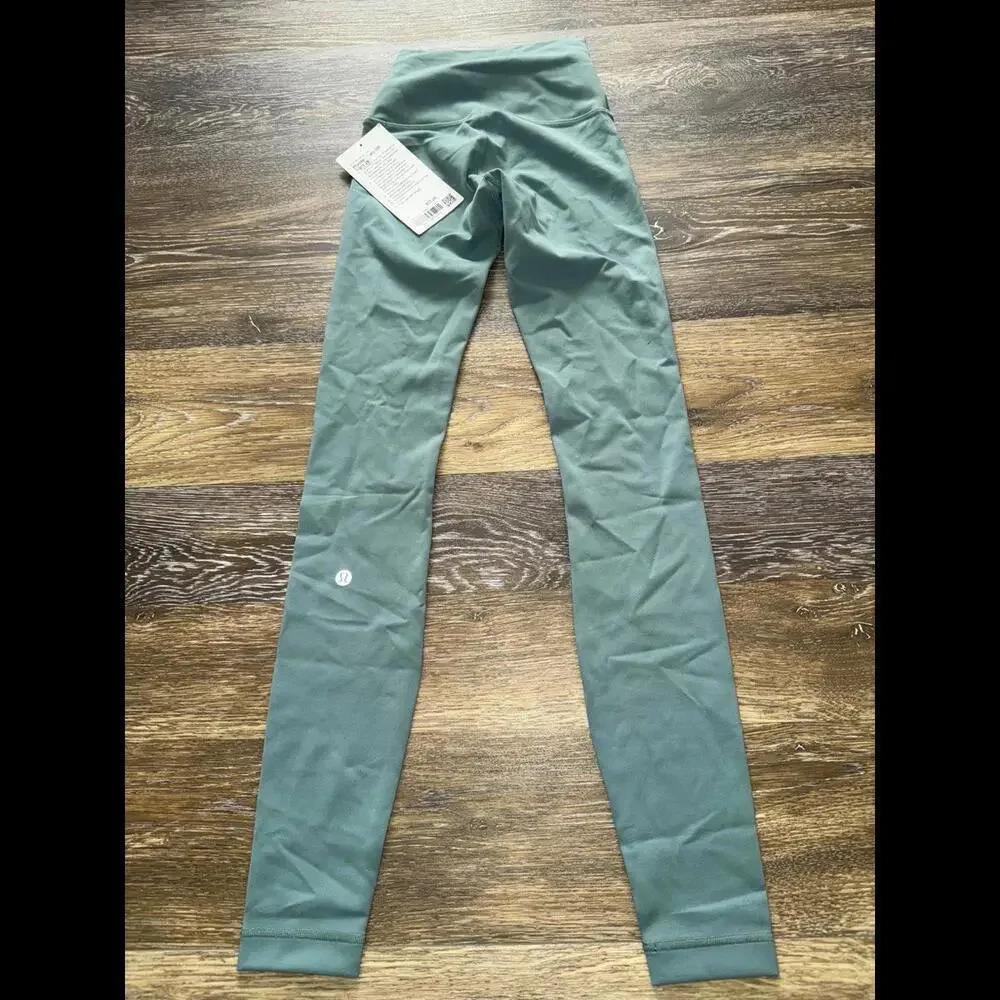 Lululemon Wunder Train High Rise 28” Crater Blue Size 0 NWT